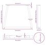 Voir la diapositive 6 : VIDAXL Pieds de table a manger forme de V 3 pcs 70x(72-73,3) cm acier
