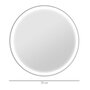Voir la diapositive 3 : KLEANKIN Miroir rond lumineux LED de salle de bain 23 W Ø 70 cm tactile antibuée blanc argent