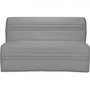 Voir la diapositive 1 : MARKET24 Banquette BZ Joe - Tissu gris clair - 3 places - L 143 x P 97 cm - Couchage 140 x 190 cm