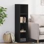 Voir la diapositive 1 : VIDAXL Buffet noir 30x41x124 cm bois d'ingenierie