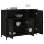 Voir la diapositive 4 : VIDAXL Buffet noir 100x35x75 cm bois d'ingenierie