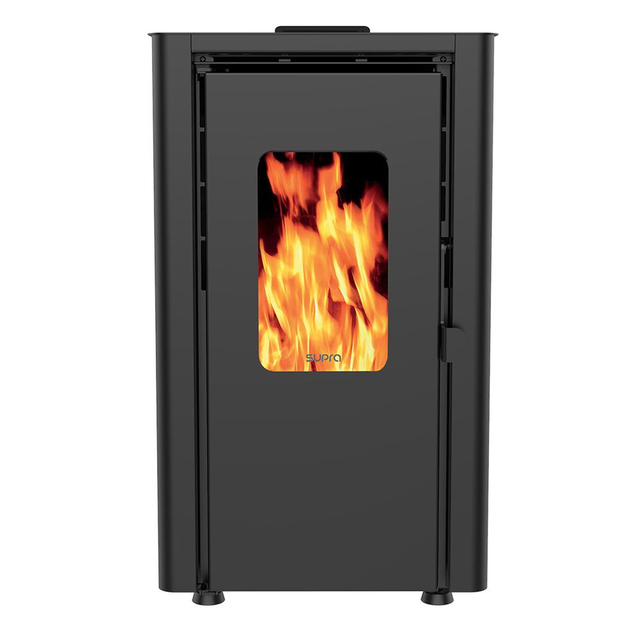 Voir la diapositive 3 : Supra Poêle à granulés de bois 6.1kw blanc - orphee 6 blanc