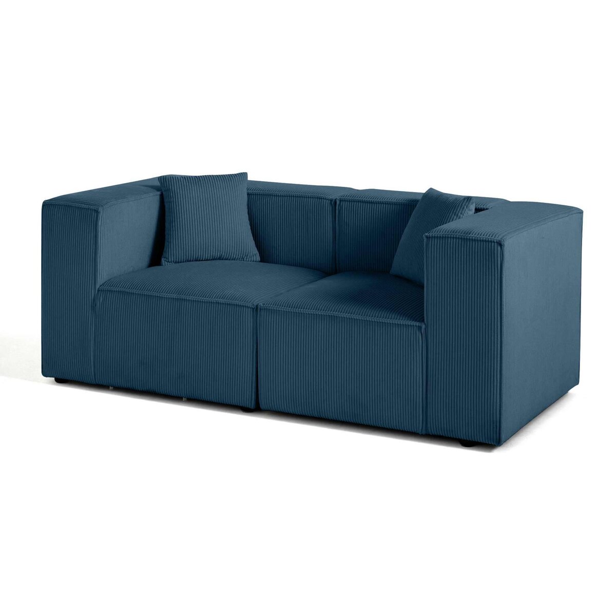 LISA DESIGN Arty - canapé modulable 2 places - en velours côtelé