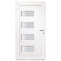 Voir la diapositive 4 : VIDAXL Porte d'entree Aluminium et PVC Blanc 110x210 cm