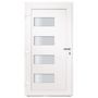 Voir la diapositive 4 : VIDAXL Porte d'entree Aluminium et PVC Blanc 110x210 cm