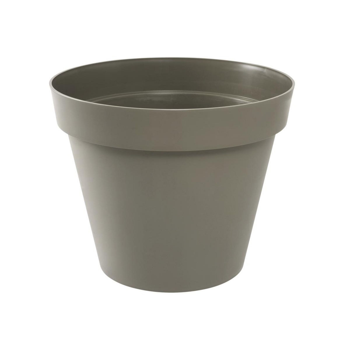 Eda Pot de fleur rond Toscane Ø 60 x H.47 cm - Taupe - Eda