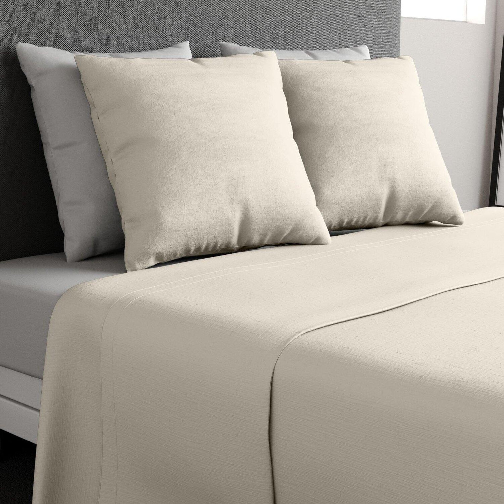Voir la diapositive 1 : Home collection Parure de drap 100% coton 57fils et taie(s)