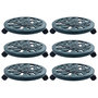 Voir la diapositive 1 : VIDAXL Chariots pour plantes 6 pcs Vert 38 cm Plastique