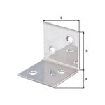 CENTRALE BRICO Equerre Large Inox 40X40X40mm