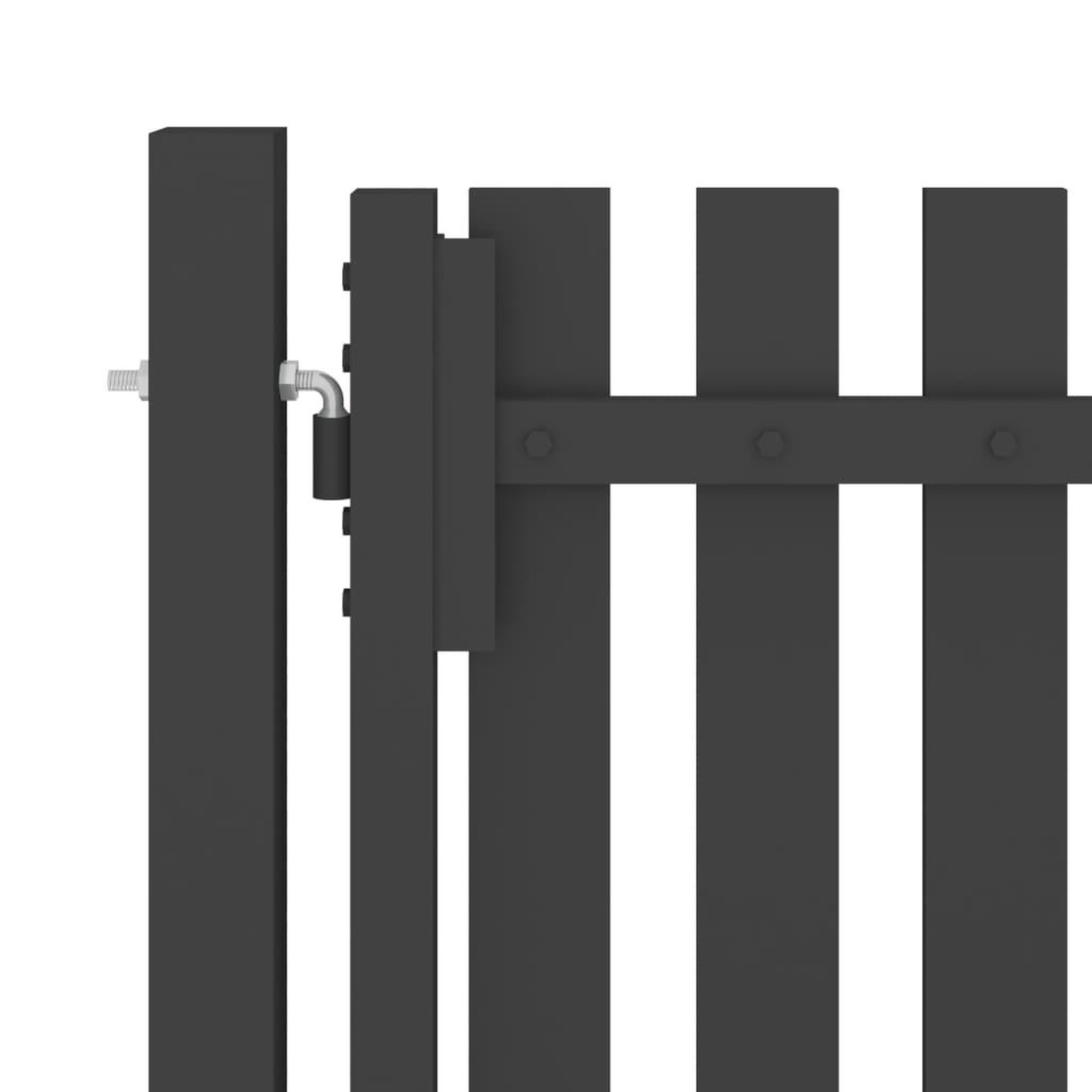 Voir la diapositive 3 : VIDAXL Portail de cloture de jardin Acier 1x2,25 m Anthracite