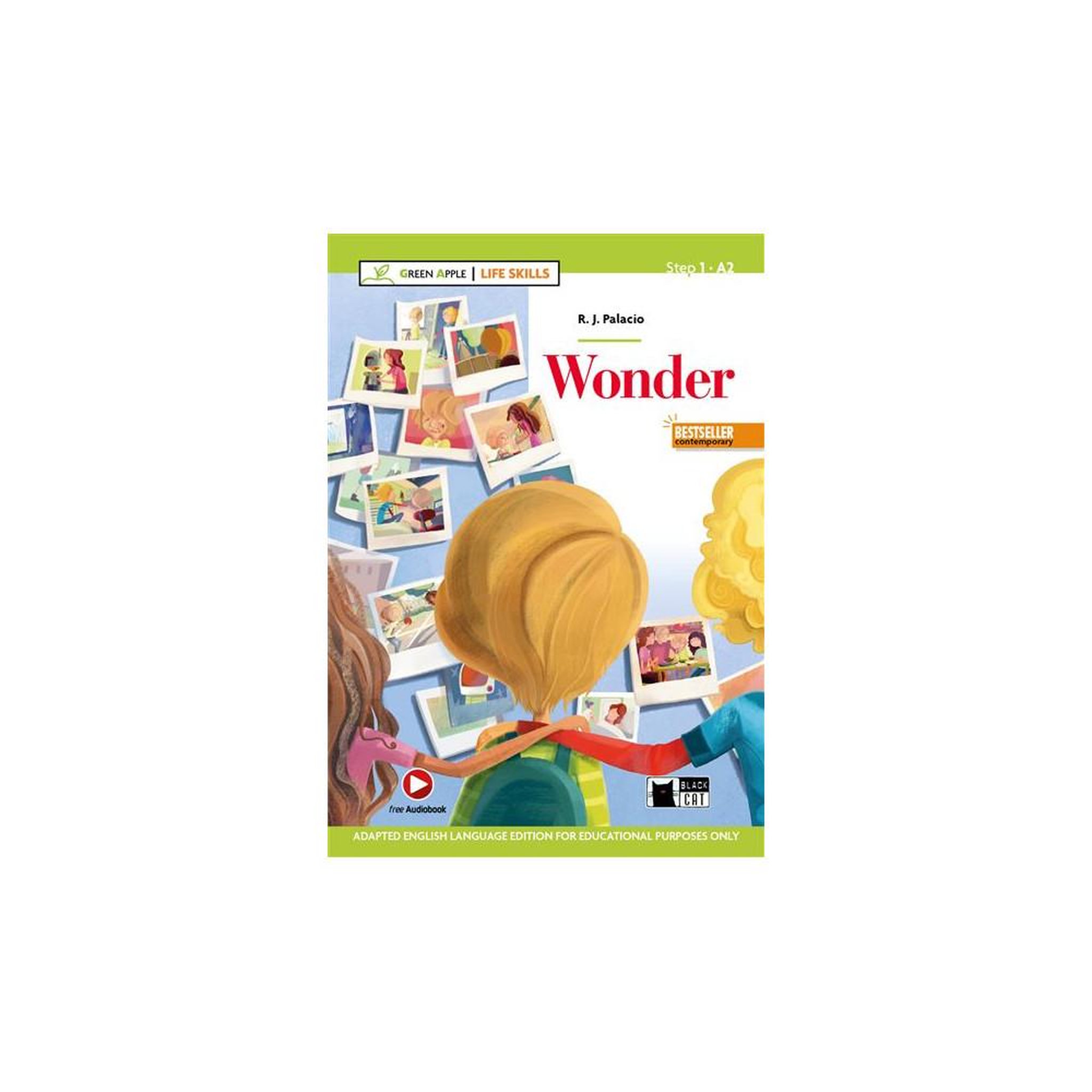 Wonder (niveau A2) édition anglaise adaptée en livre de poche avec ressources numériques et audio en ligne