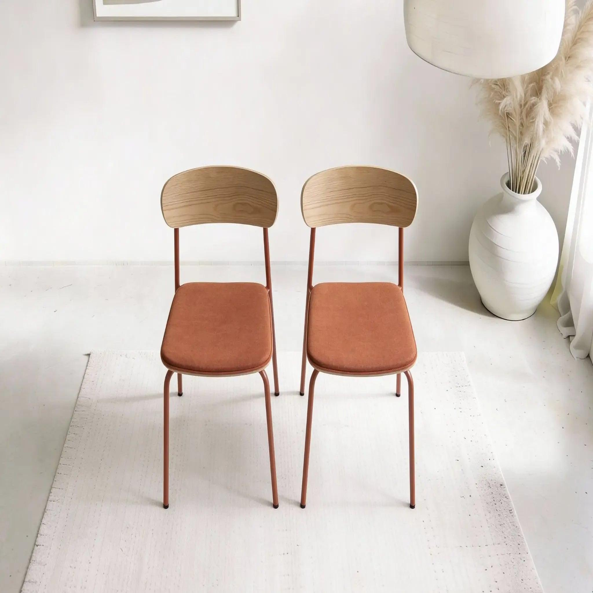 Voir la diapositive 4 : CASANOVA PARIS Olen - lot de 2 chaises pieds en métal