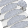 Voir la diapositive 5 : VIDAXL Tapis d'escalier 30 pcs gris clair 65x24x4 cm