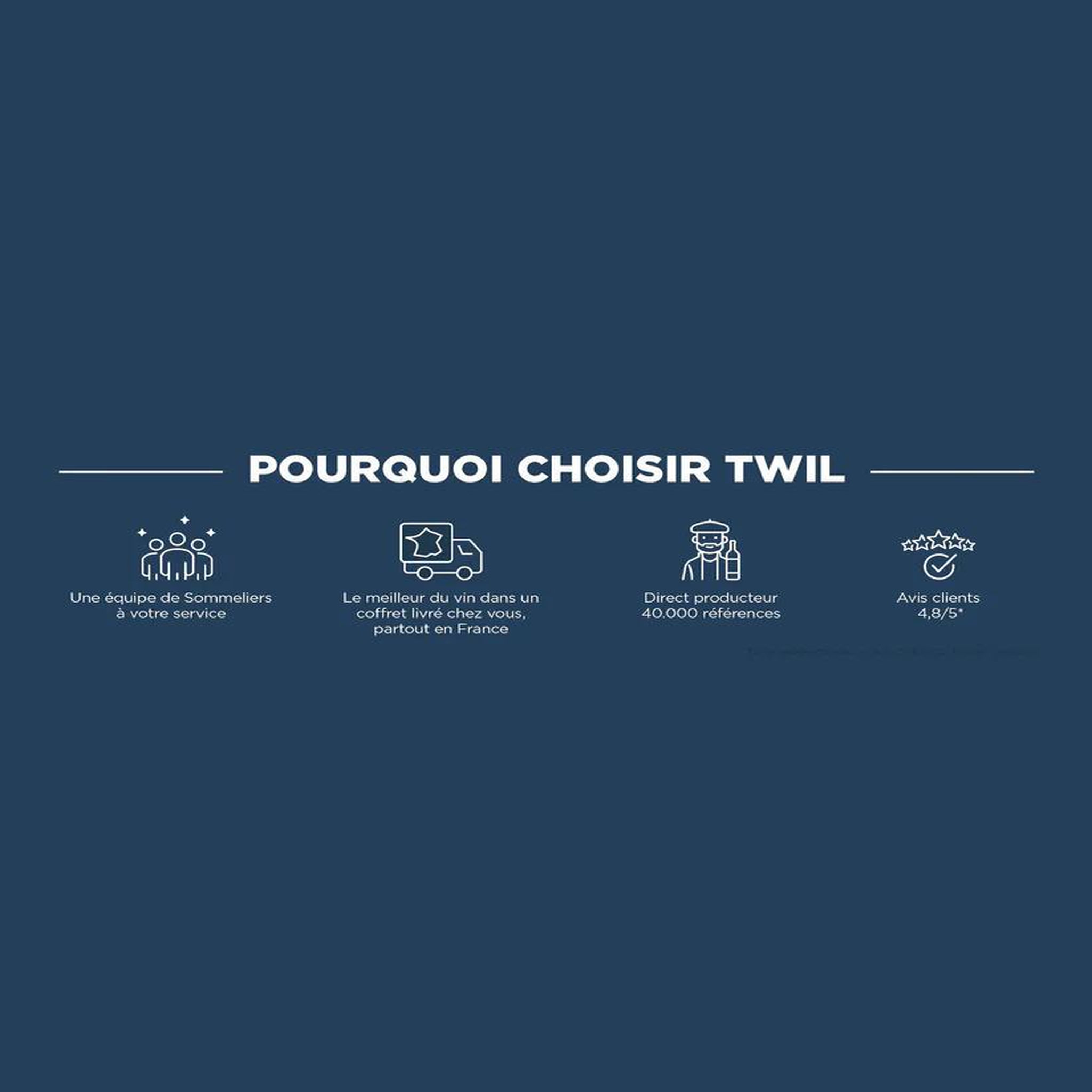 Voir la diapositive 4 : TWIL Coffret cadeau Twil - Vins d'expcetion à domicile