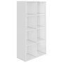 Voir la diapositive 2 : VIDAXL Bibliotheque/Buffet Blanc brillant 66x30x130 cm Bois ingenierie