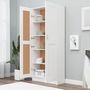 Voir la diapositive 3 : VIDAXL Bibliotheque Blanc 82,5x30,5x185,5 cm Bois d'ingenierie