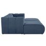 Voir la diapositive 5 : LISA DESIGN Debbie - canapé modulable droit 3 places avec double méridienne - assise profonde - en tissu texturé