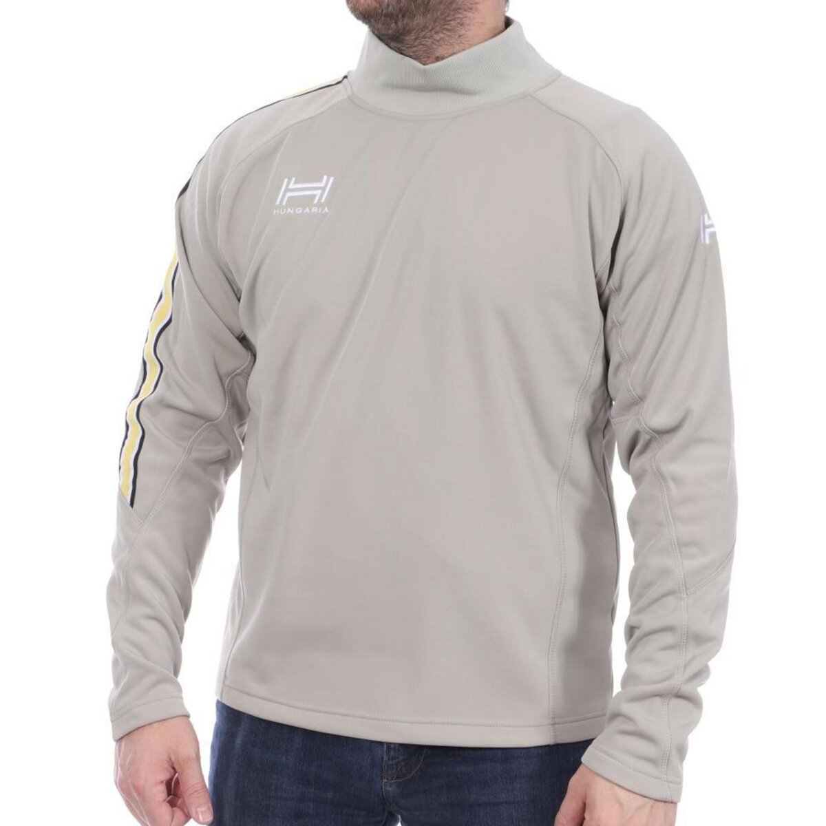 HUNGARIA Sweat gris/jaune homme Hungaria Training Pro 15