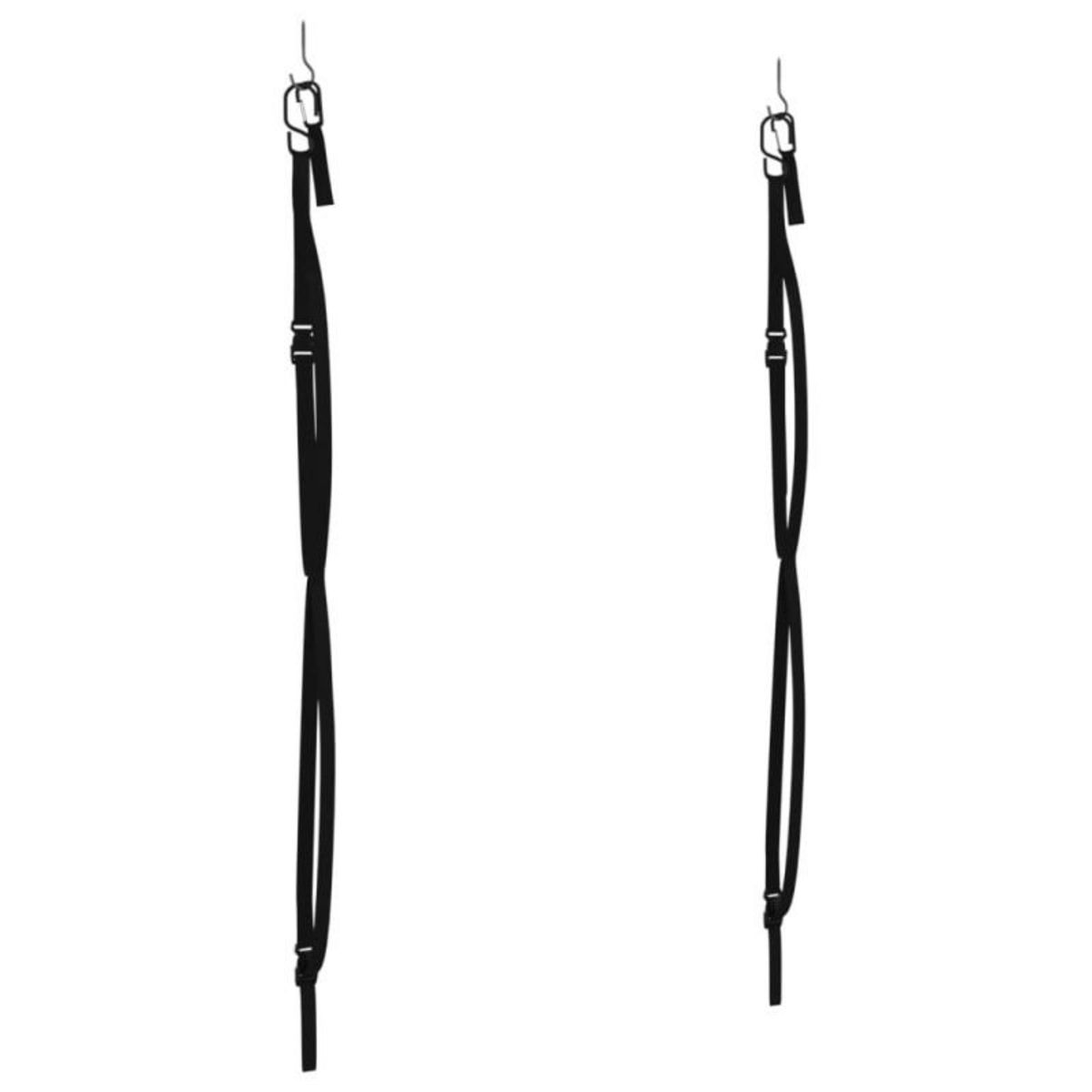 VIDAXL Sangles de rangement doubles kayak avec clips de pagaie 50 kg