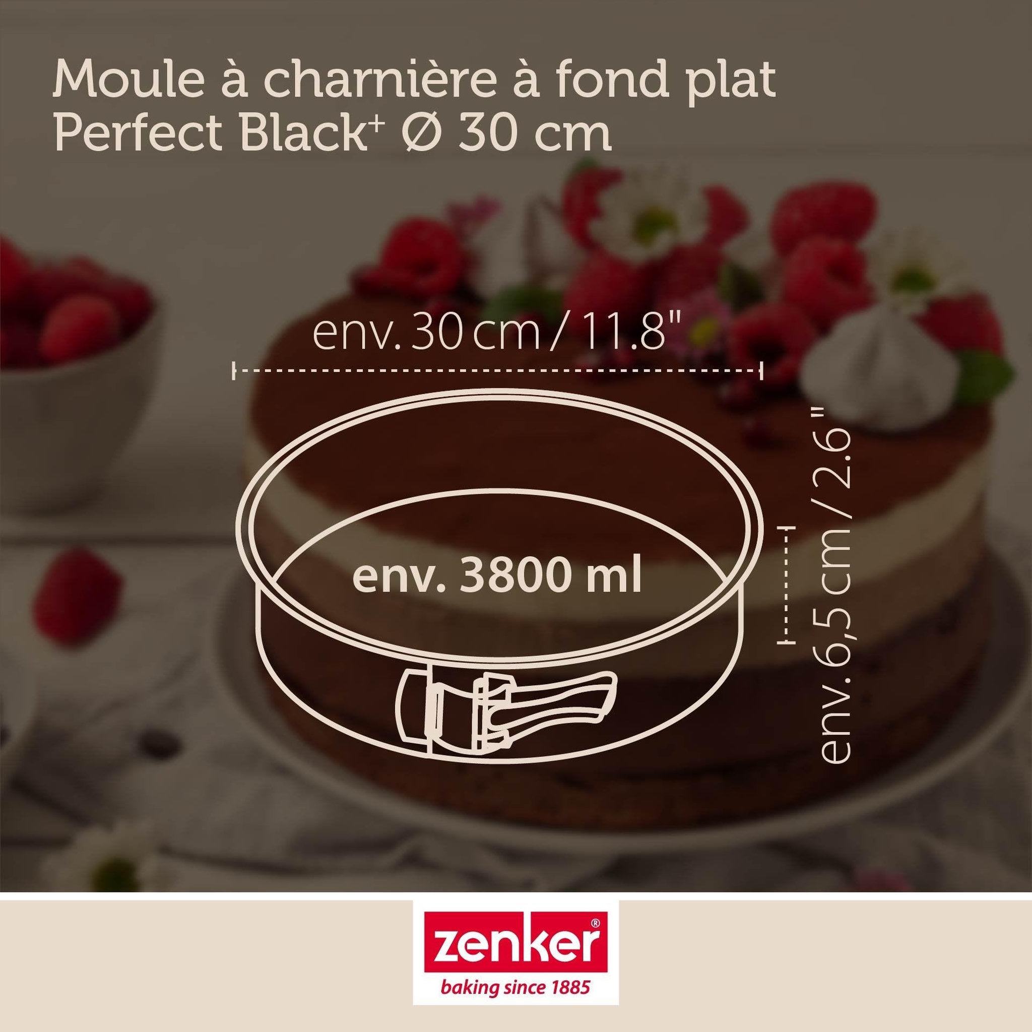 Voir la diapositive 3 : ZENKER Moule à manqué à charnière 30 cm zenker perfectback+