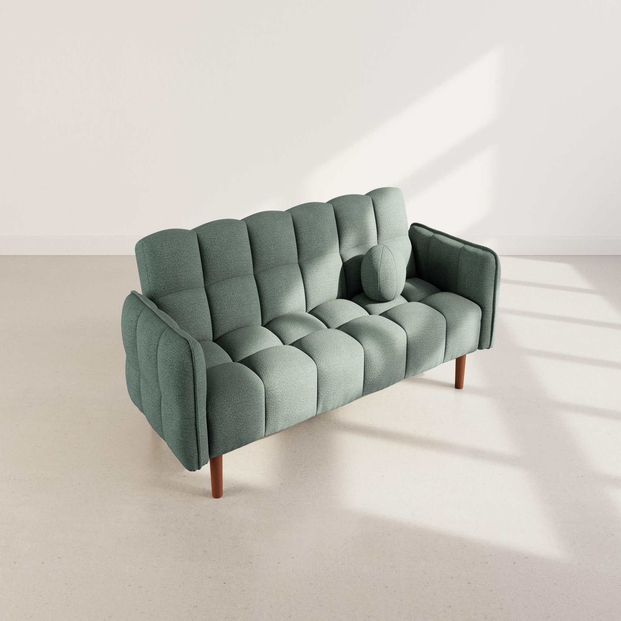 Voir la diapositive 5 : BEST MOBILIER Adam - canapé convertible clic-clac 2 places en tissu texturé