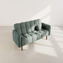 Voir la diapositive 5 : BEST MOBILIER Adam - canapé convertible clic-clac 2 places en tissu texturé