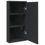 Voir la diapositive 4 : VIDAXL Armoire de bain a miroir d'angle noir 30x24x60 cm