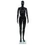 Voir la diapositive 2 : VIDAXL Mannequin femme corps complet base verre Noir brillant 175 cm