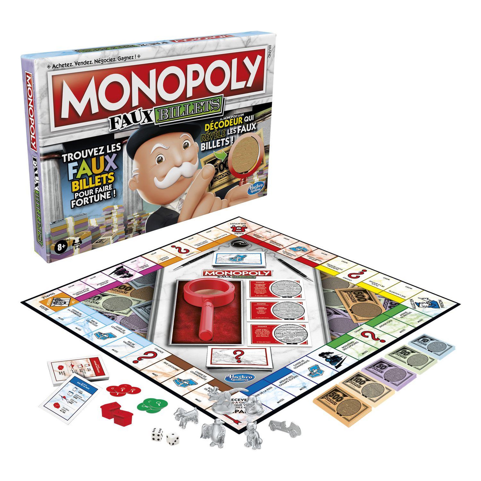 Voir la diapositive 4 : HASBRO Jeu Monopoly faux billets