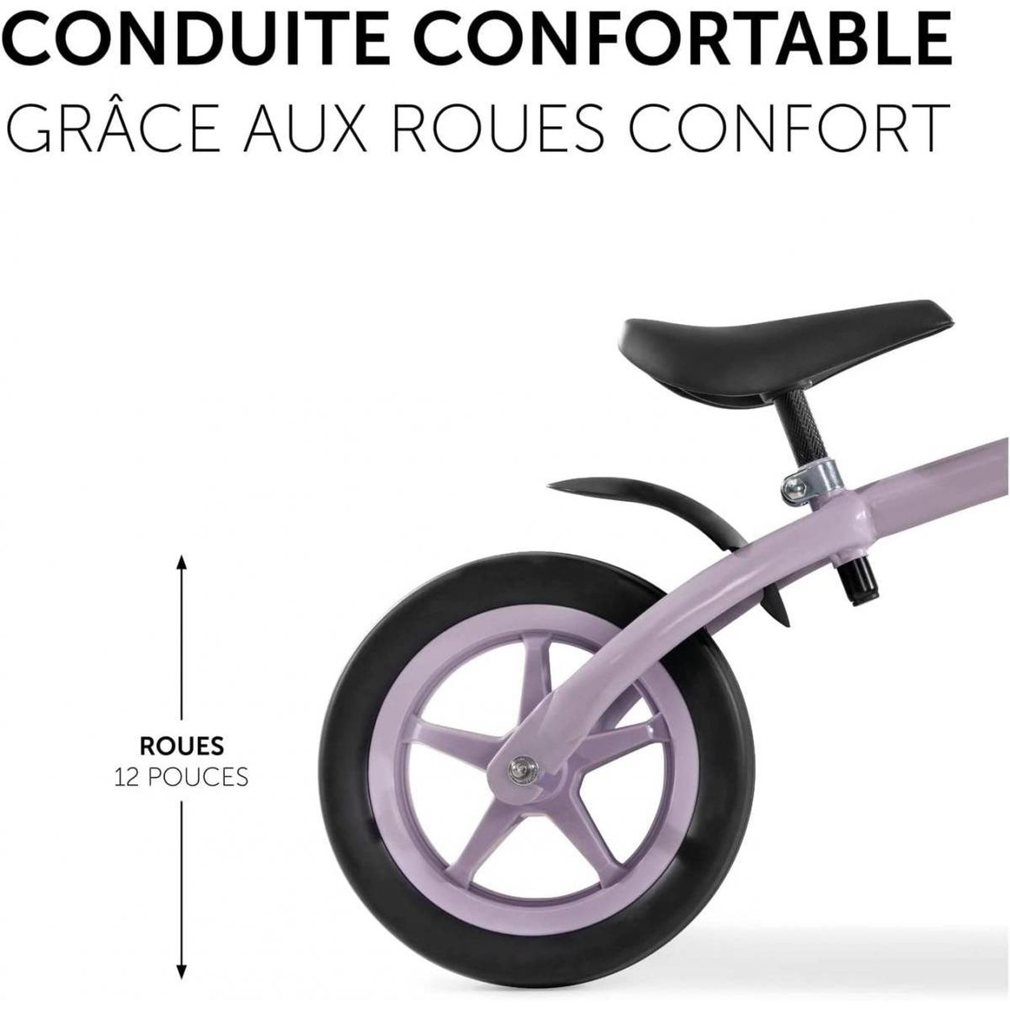 Voir la diapositive 3 : HAUCK Draisienne Super Rider 12 Lavande