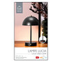 Voir la diapositive 5 : Paris Prix Lampe de Table Rechargeable  Lucia  25cm Noir
