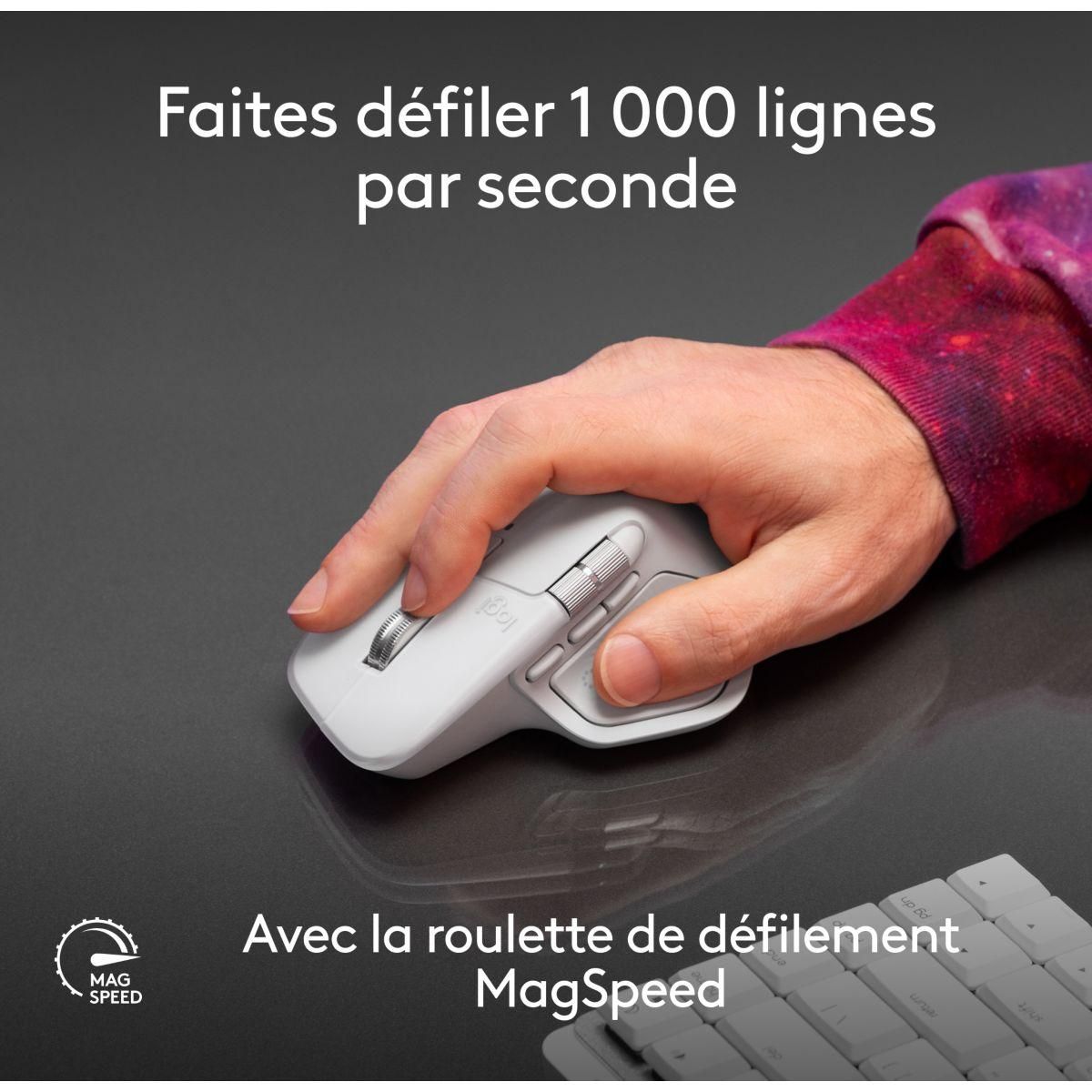 Logitech Souris sans fil rechargeable MX Master 4 Mac Noir