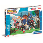 CLEMENTONI Puzzle 104 pièces Sonic