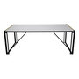 Voir la diapositive 2 : Paris Prix Table de Jardin en Verre  Texas  200cm Gris