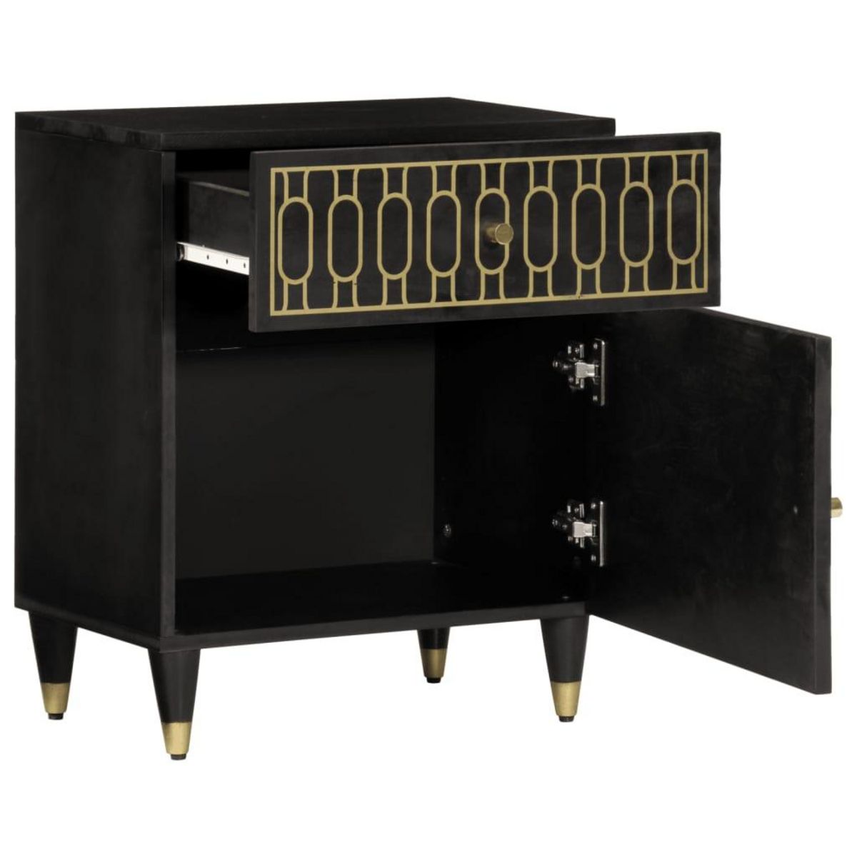 VIDAXL Table de chevet 50x33x60 cm bois de manguier massif