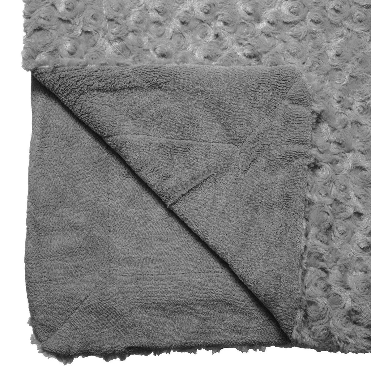 ATMOSPHERA Plaid en imitiation fourrure à boucles en polyester