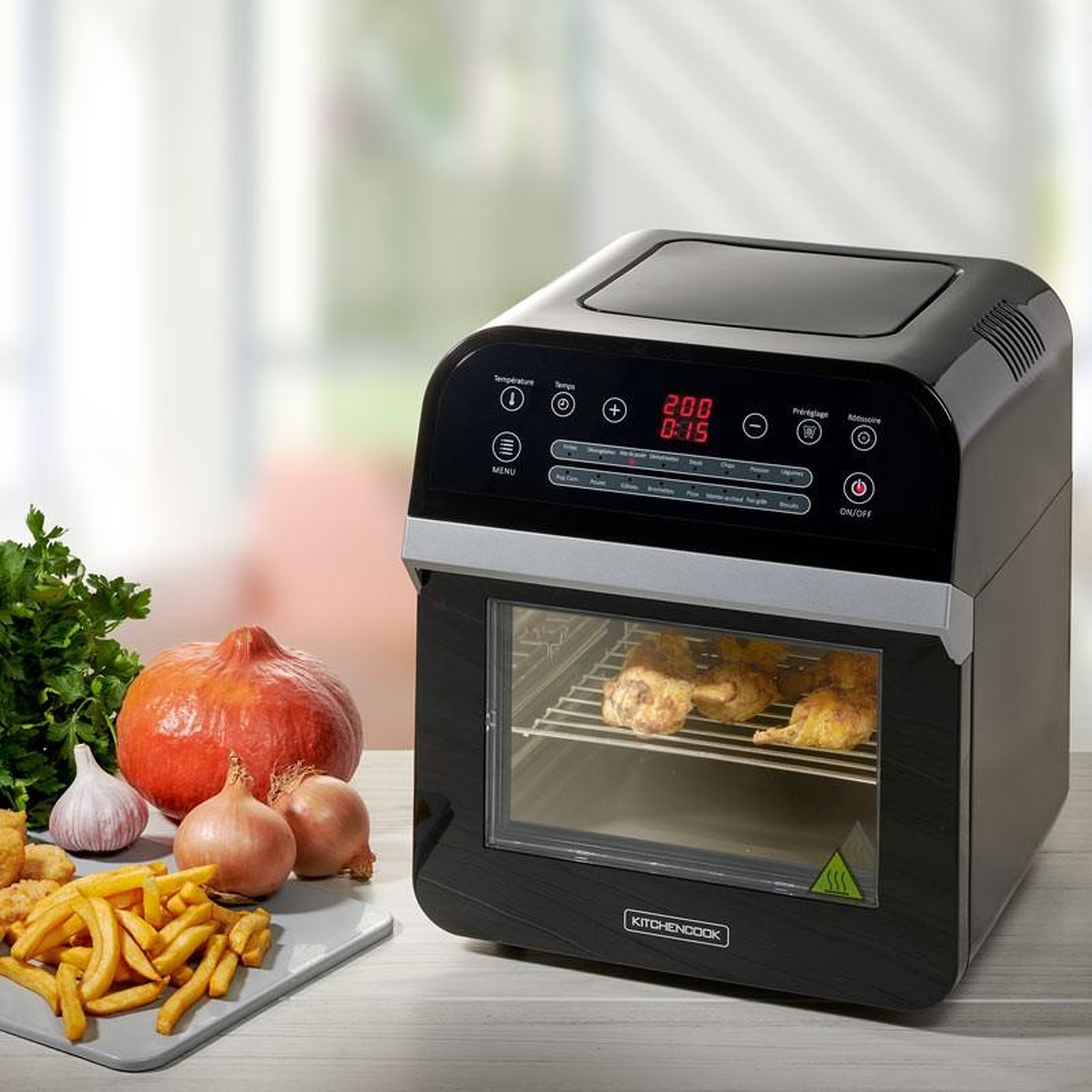 Voir la diapositive 4 : KITCHENCOOK Four à Air Chaud De Multifonction Et Friteuse Sans Huile Airbay De Kichencook