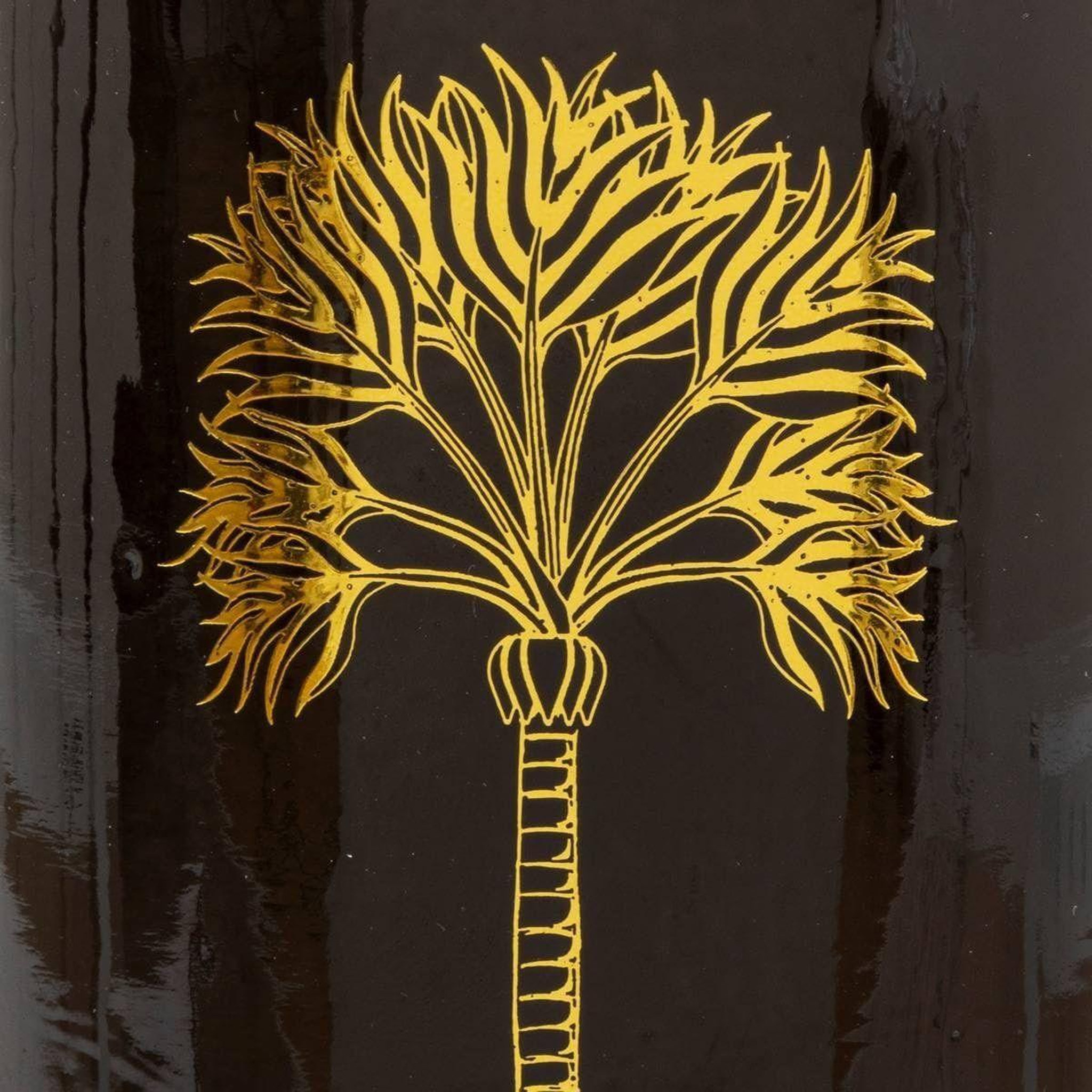 Voir la diapositive 2 : ATMOSPHERA Vase bouteille déco  tropical boudoir  22cm kaki