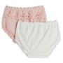 Voir la diapositive 2 : INEXTENSO Lot de 2 culottes c&oelig;urs bébé fille