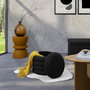 Voir la diapositive 5 : The Home Deco Factory Pouf de rangement maille nid d'abeille ATOME - Noir