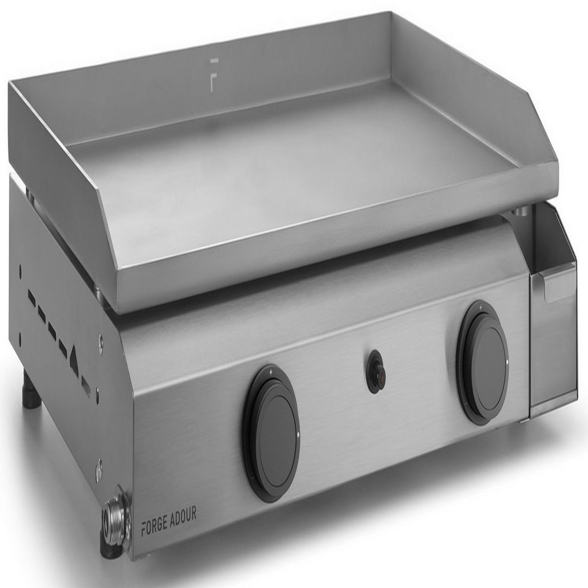 FORGE ADOUR Plancha gaz 6400w plaque inox 59.5x39.5cm - base g60i