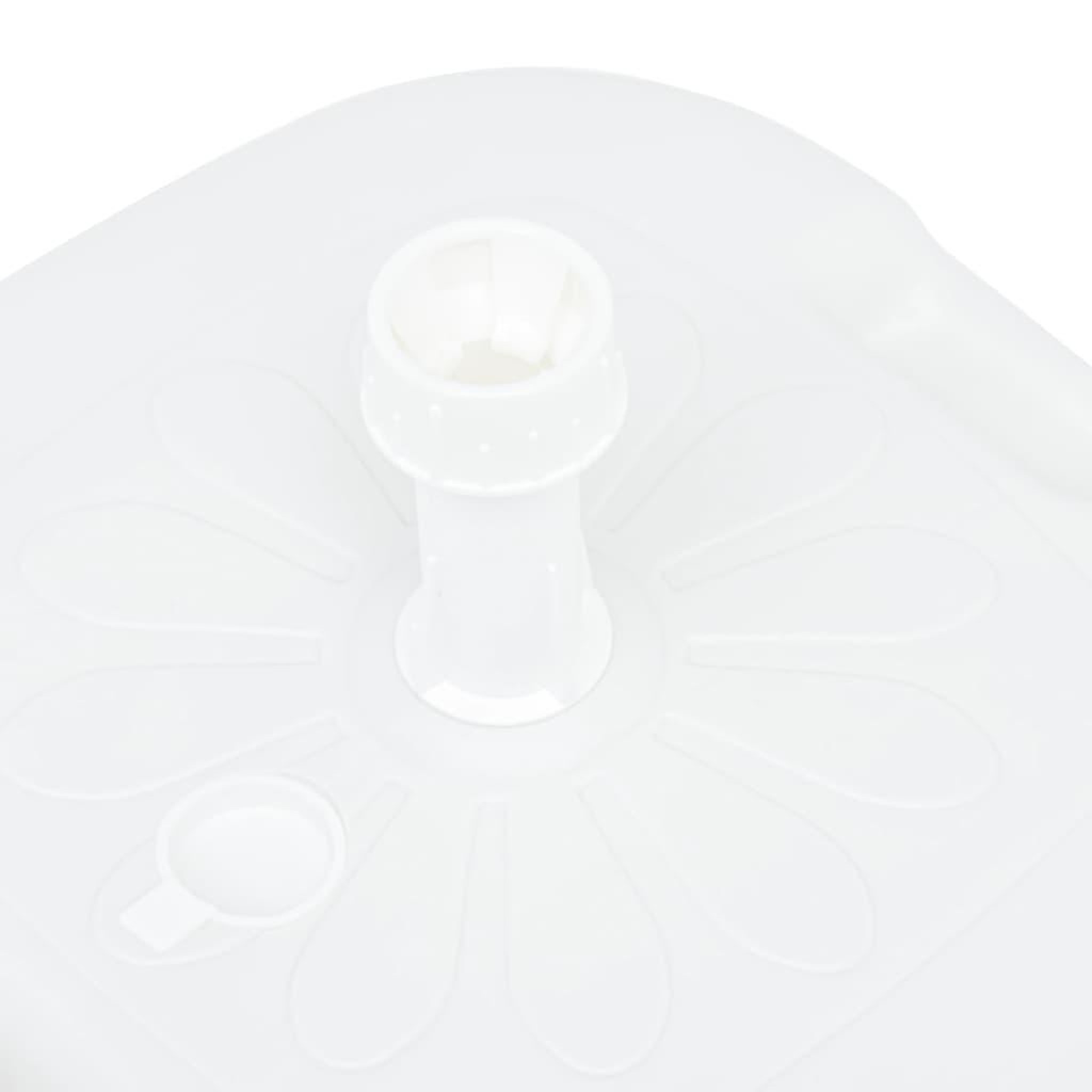 Voir la diapositive 5 : VIDAXL Socle de parasol rempli de sable/d'eau 16 l blanc plastique