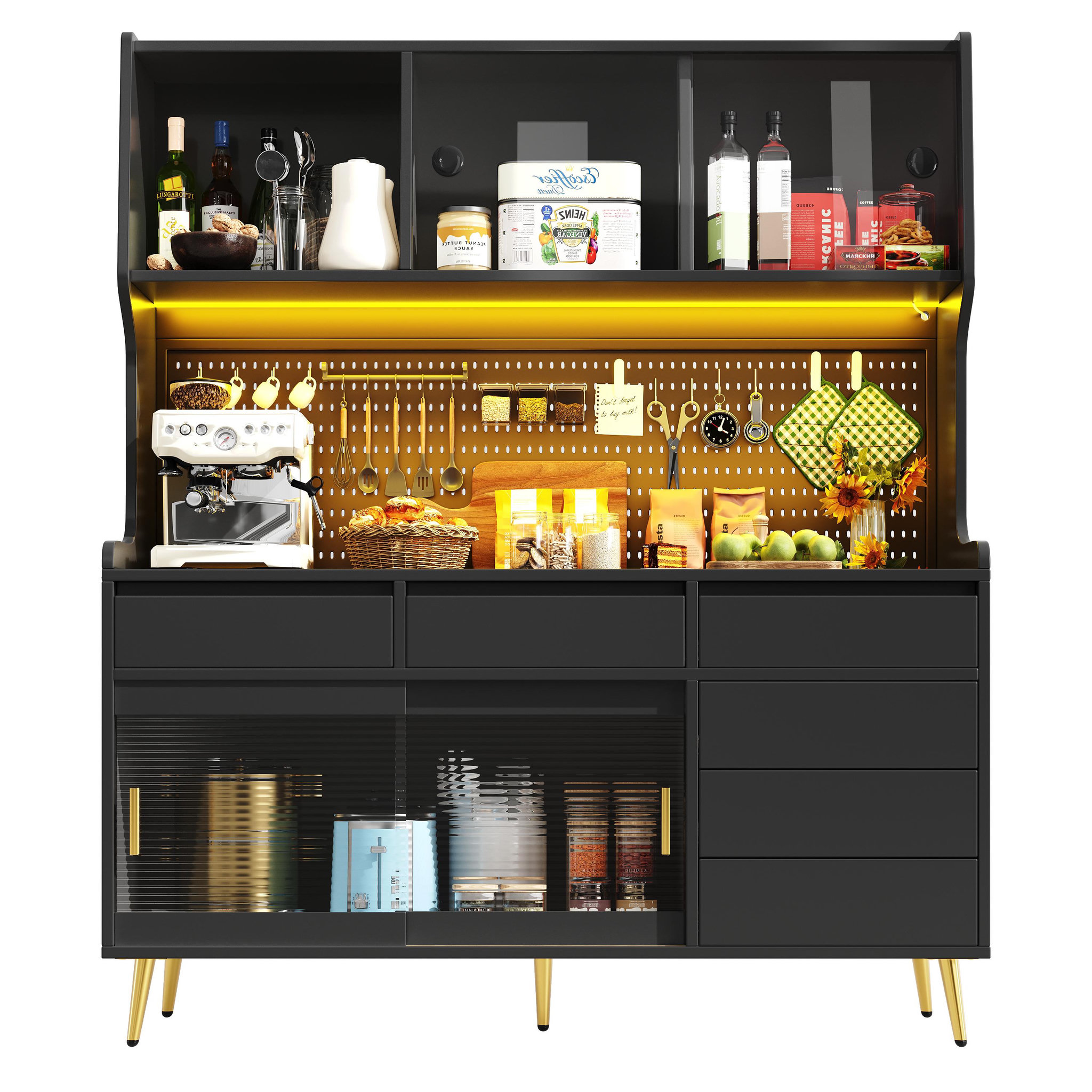 MERAX Buffet. Coloris disponibles : Blanc, Noir