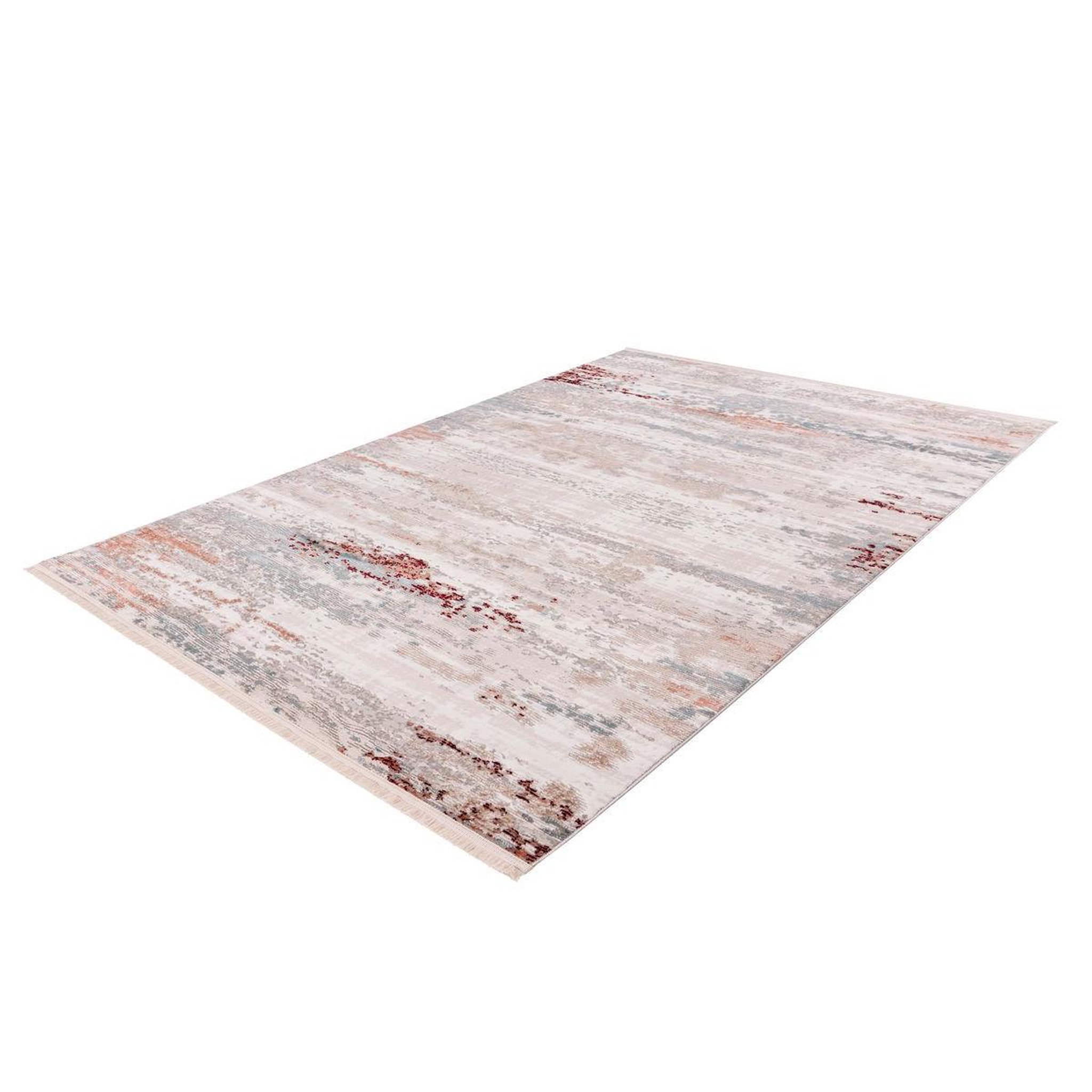 Voir la diapositive 4 : Paris Prix Tapis Vintage à Franges  Akropolis III  Gris & Rose