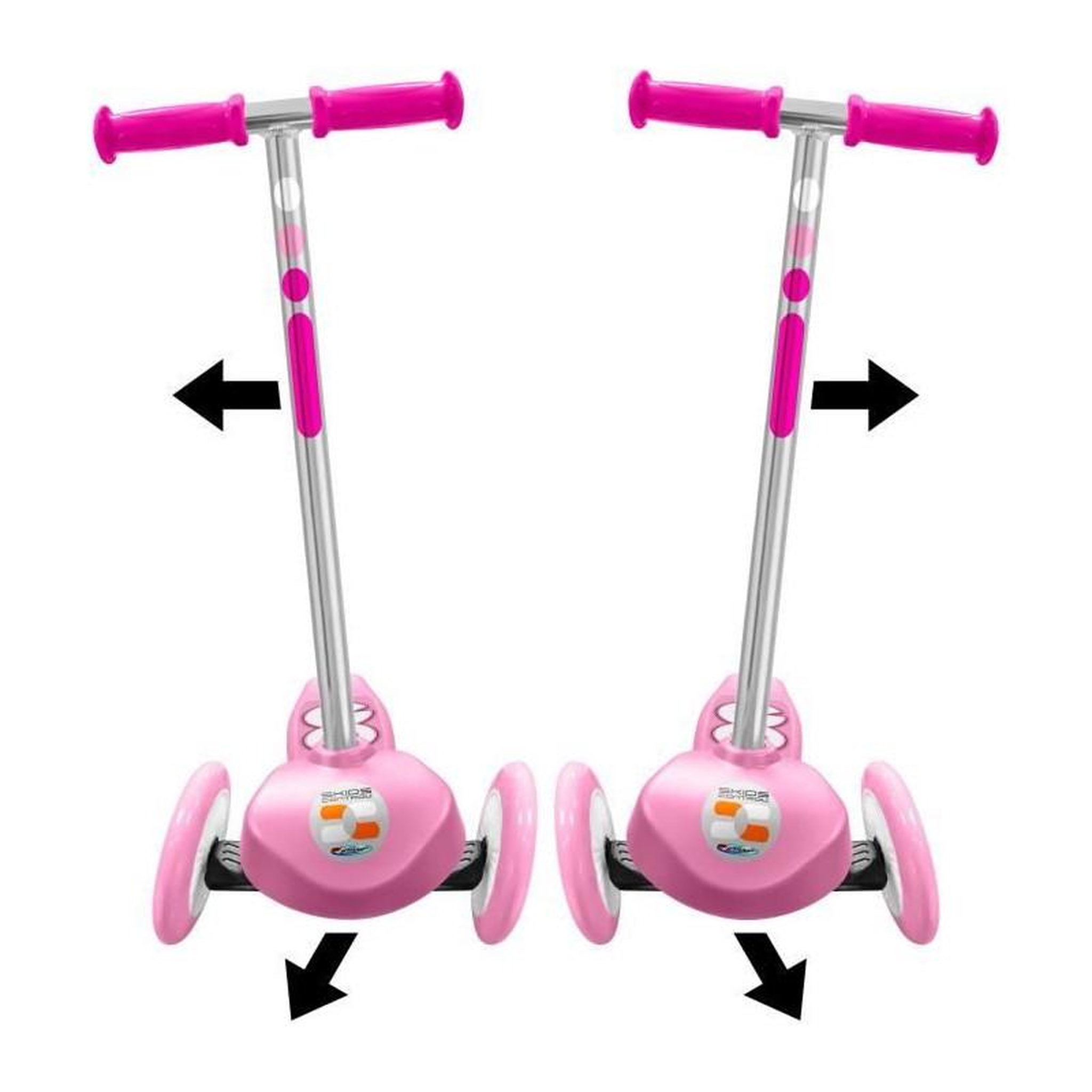 Voir la diapositive 4 : STAMP Trottinette Steering 3 roues - STAMP - SKIDS CONTROL - Rose