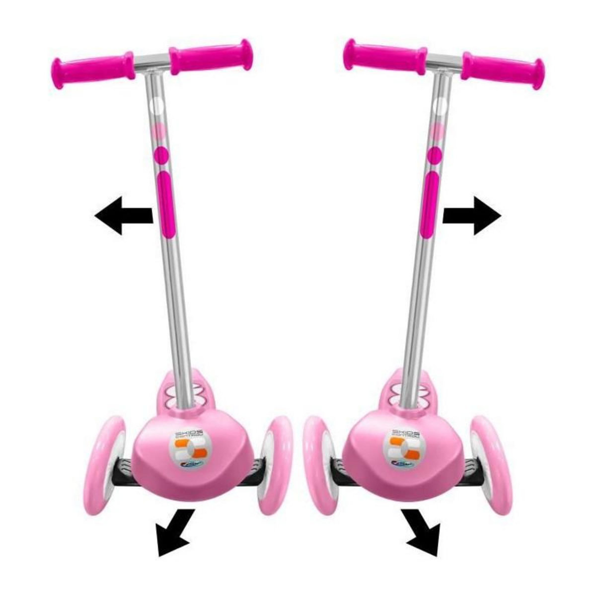 STAMP Trottinette Steering 3 roues - STAMP - SKIDS CONTROL - Rose