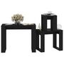 Voir la diapositive 4 : VIDAXL Tables gigognes 3 pcs Noir Bois d ingénierie