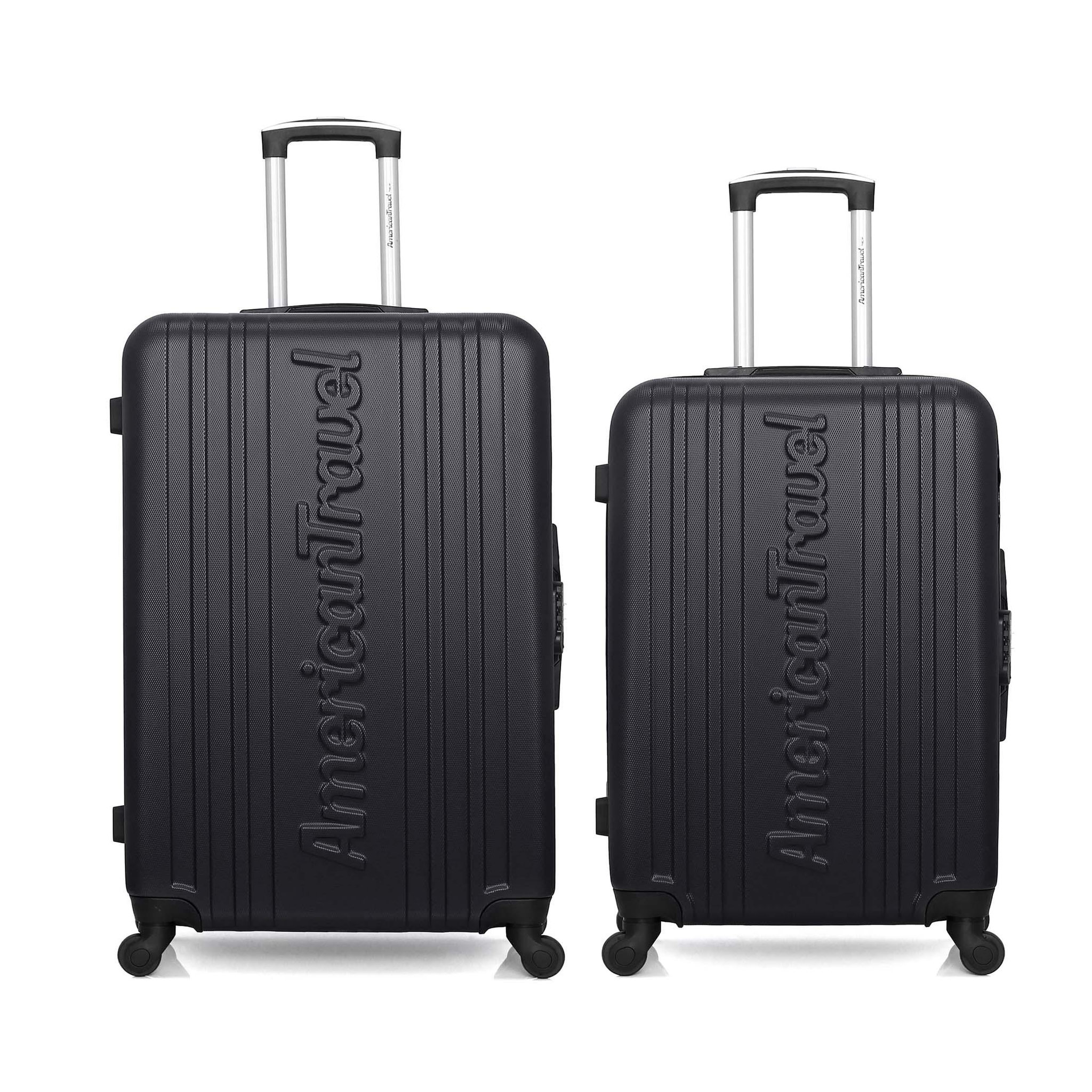 AMERICAN TRAVEL American travel - lot de 2 - valise grand format et valise weekend springfield