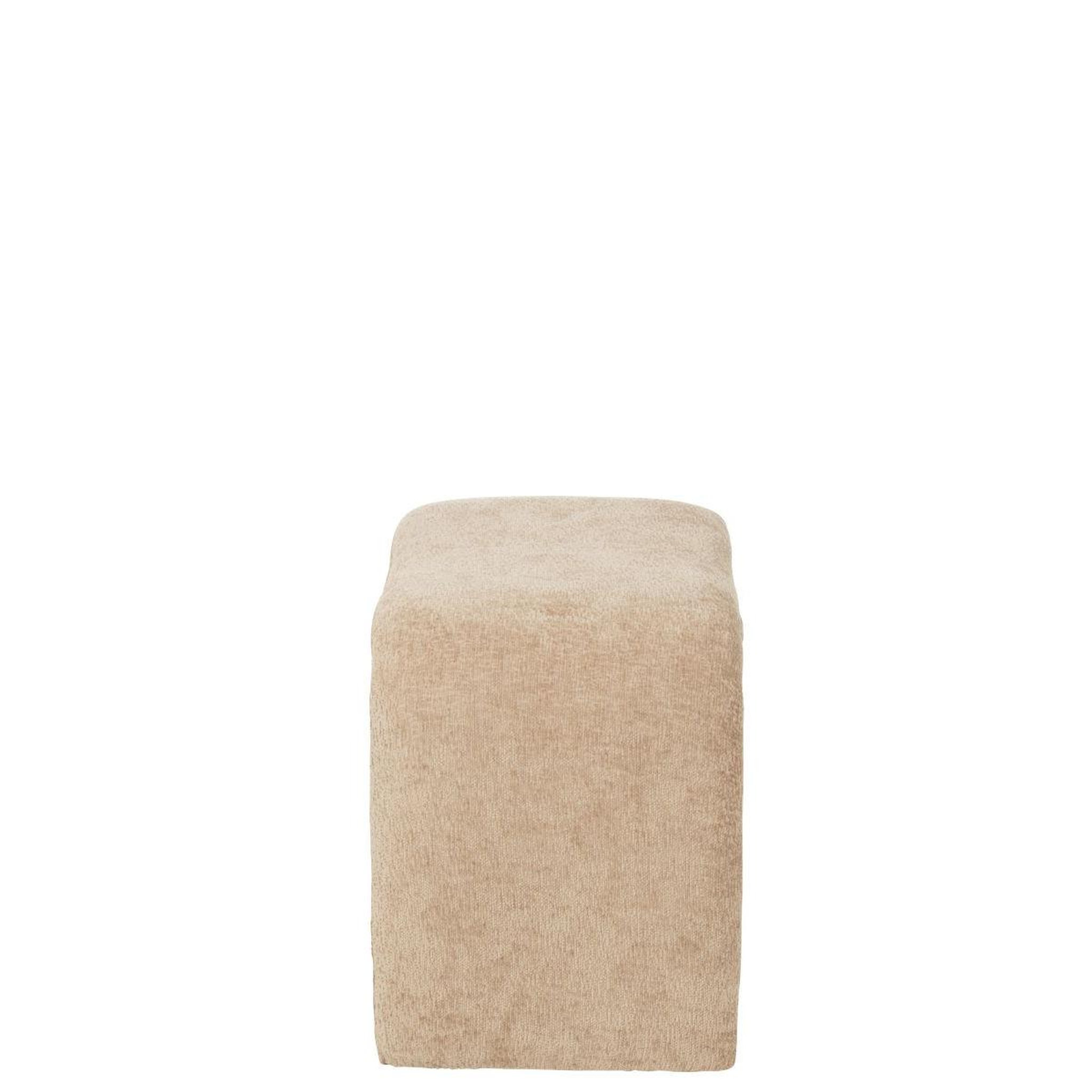Voir la diapositive 2 : J-LINE Pouf design  anise  61cm beige