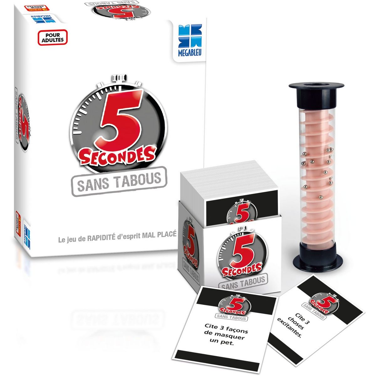 MEGABLEU Jeu 5 Secondes Sans tabous
